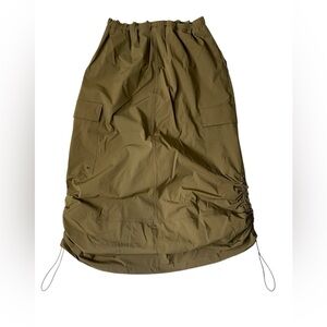 Princess polly olive green nylon cargo skirt